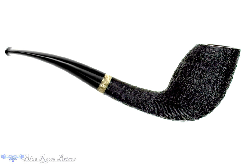 Blue Room Briars is proud to present this Yosef Zehnder Pipe Bent Sandblast Duck Egg with Musk Ox
