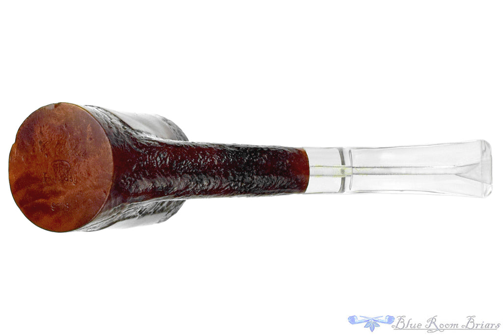 Blue Room Briars is proud to present this GBD Collector Fantasy 9608 (Pre-Cadogan) Bent Partial Sandblast Cherrywood Sitter with Perspex Estate Pipe