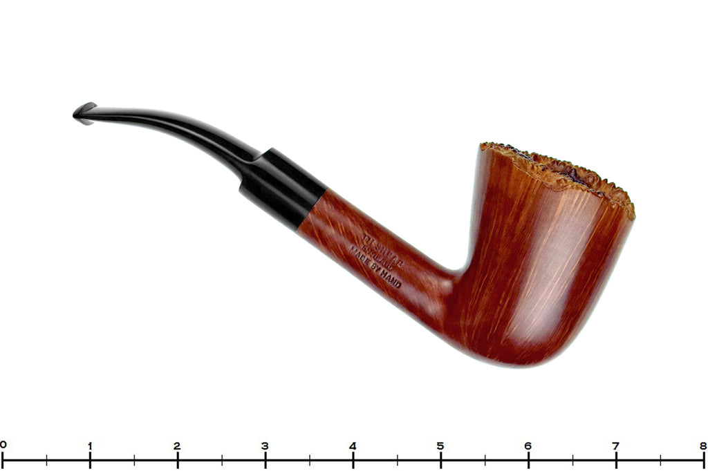 Blue Room Briar is proud to present this James Upshall P Bent Dublin with Plateau Estate Pipe with Additional BRB Replacement Stem