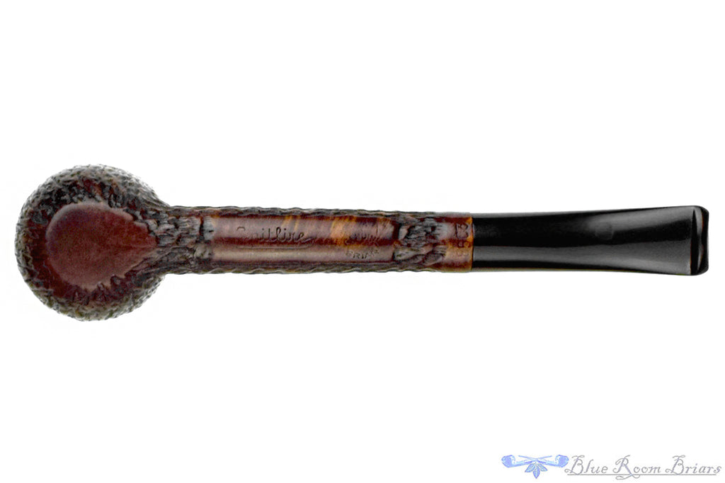 Blue Room Briars is proud to present this Lorenzo Spitfire 8503 Bent Carved Billiard Sitter Estate Pipe