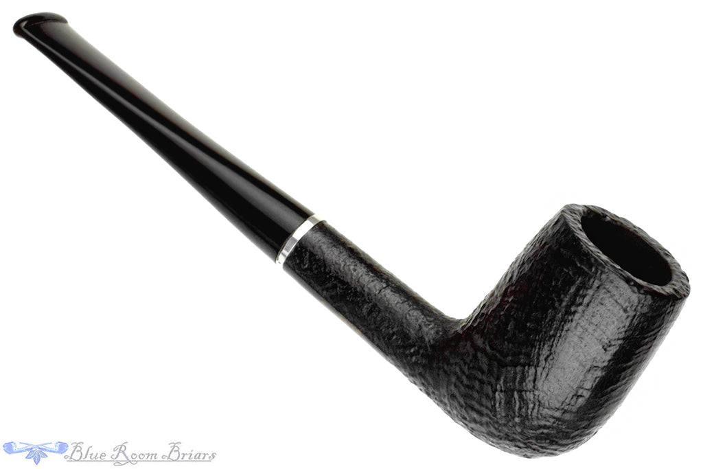 Blue Room Briars is proud to present this Georg Jensen 05 Sandblast Billiard with Aluminum Estate Pipe