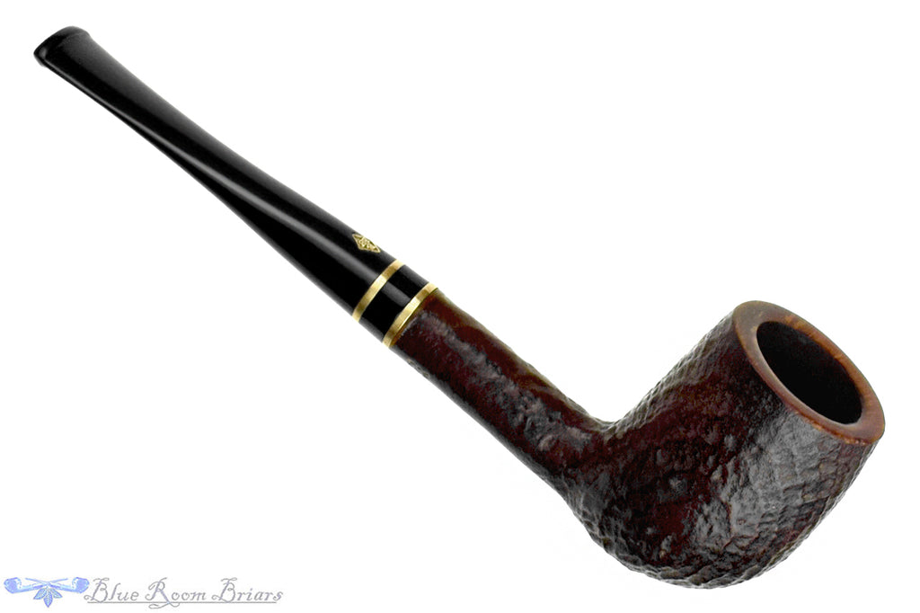 BBB Black 603 Sandblast Billiard with Brass Estate Pipe