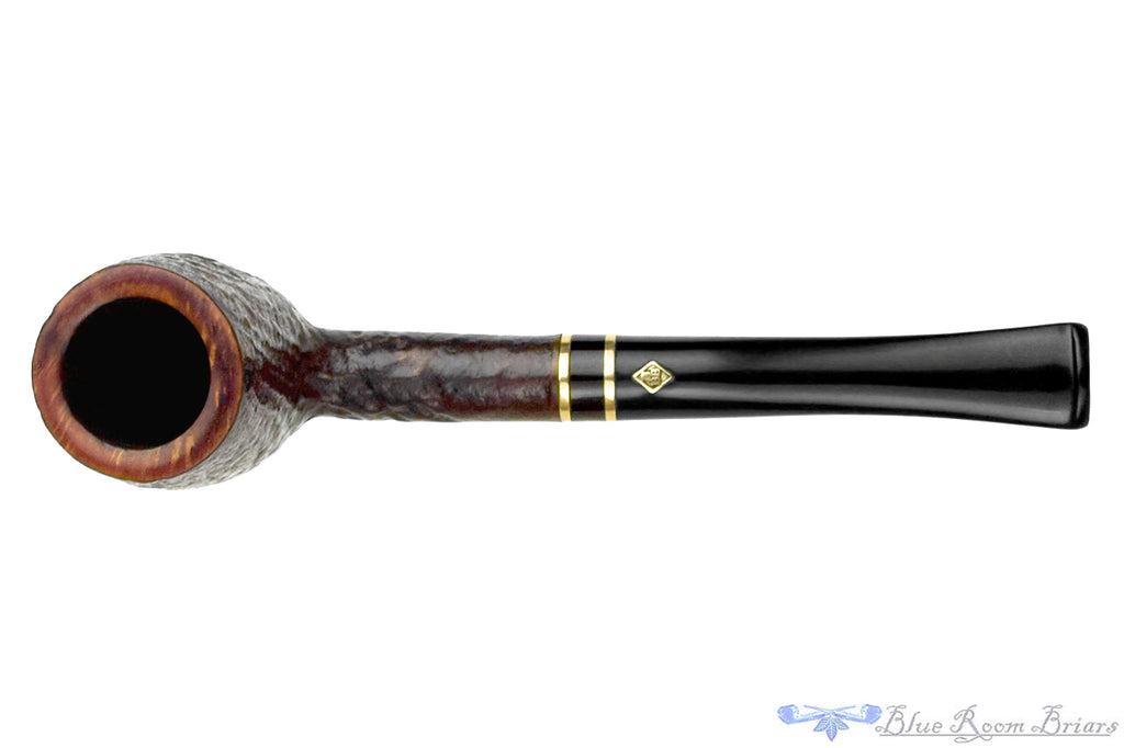 BBB Black 603 Sandblast Billiard with Brass Estate Pipe