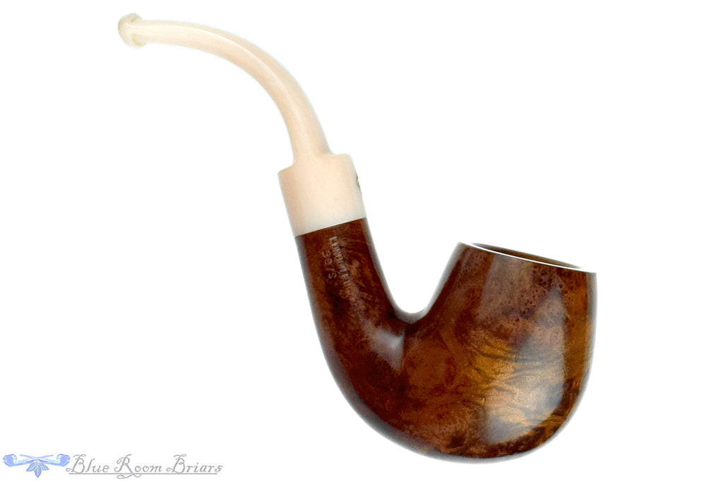 Blue Room Briars is proud to present this BBB Tortoise 307S Bent Billiard Estate Pipe