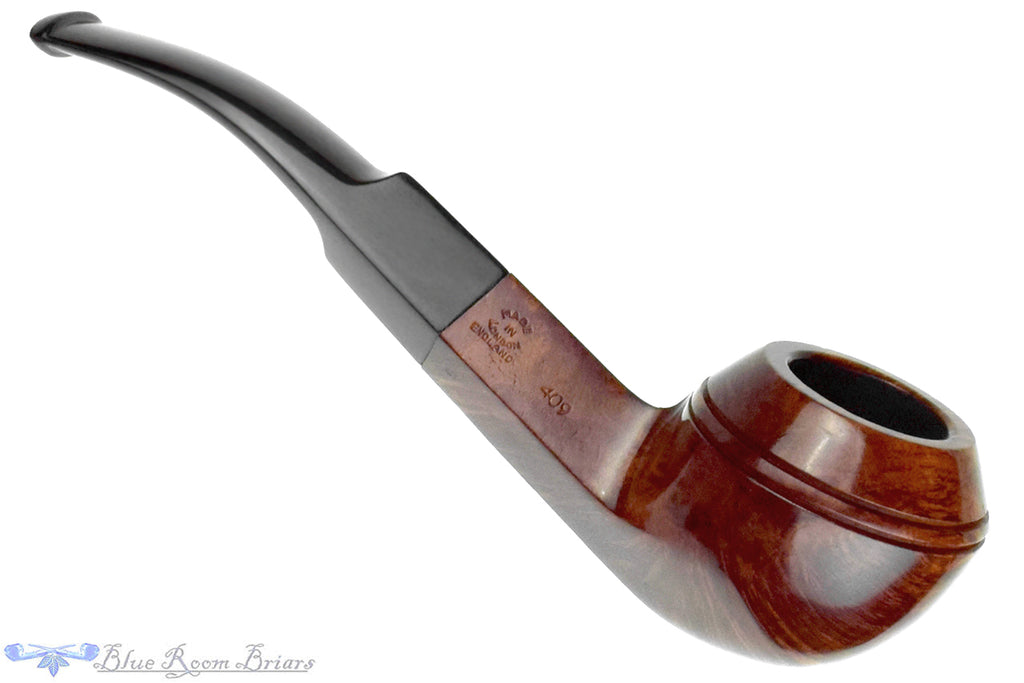 Blue Room Briars is proud to present this Comoy's Golden Grain 409 Bent Bulldog Estate Pipe