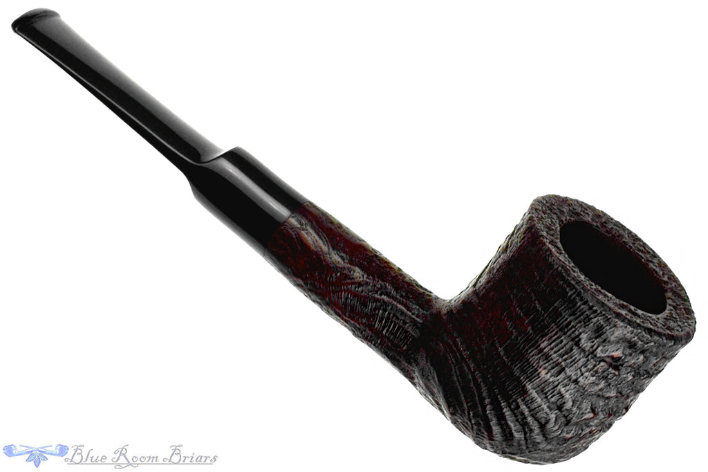 Blue Room Briars is proud to present this Parker Super Briarbark 267 (Patent Era-1950s Make) Sandblast Pot Sitter Estate Pipe