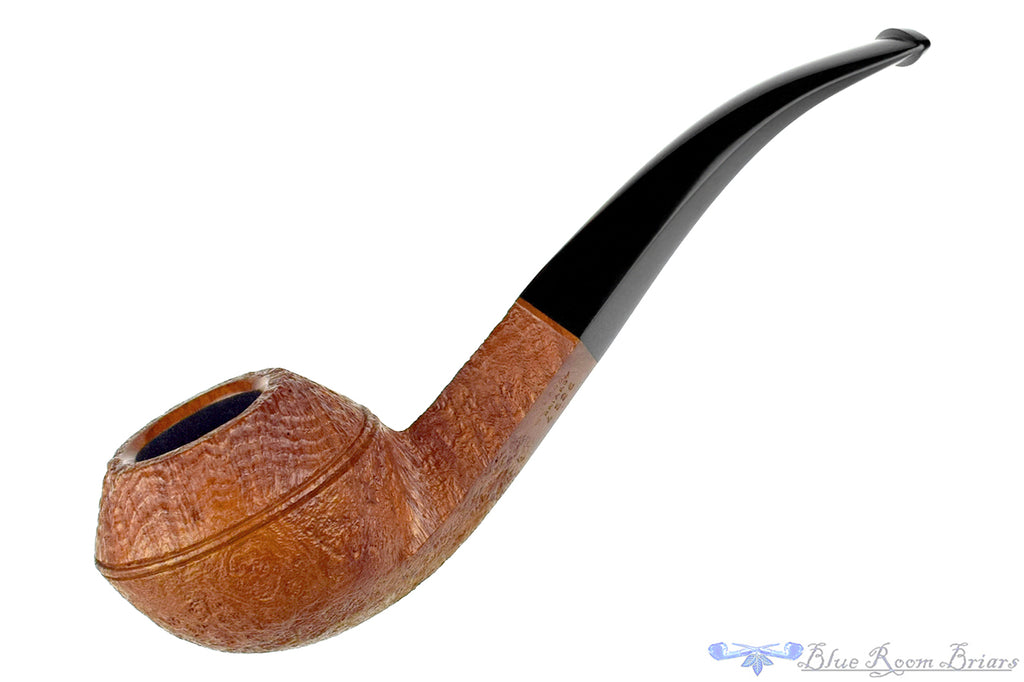 Blue Room Briars Pipe 4325 Bent Tanblast Bulldog