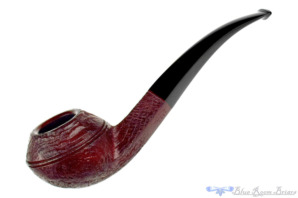 Blue Room Briars Pipe 4325 Bent Sandblast Bulldog