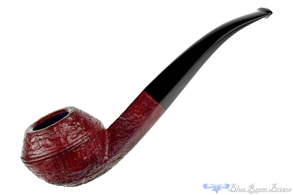 Blue Room Briars Pipe 4325 Bent Sandblast Bulldog