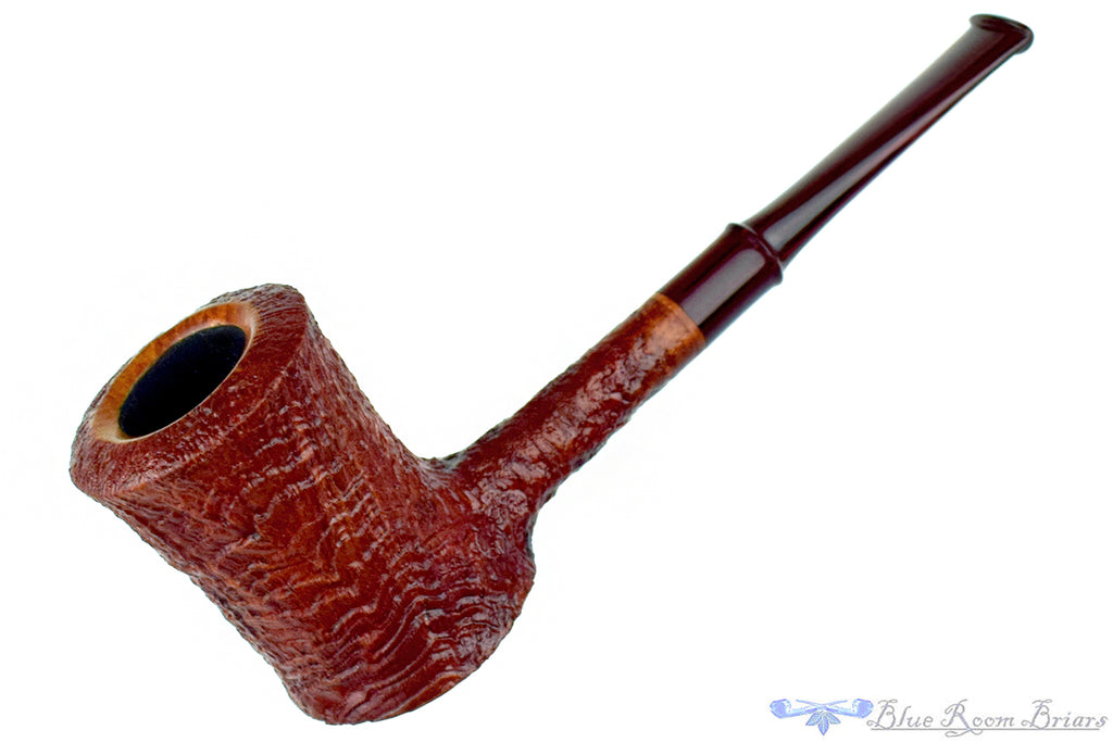 Blue Room Briars is proud to present this Nate King Pipe 1048 Mid-Tone Ring Blast Eastwood with Brindle