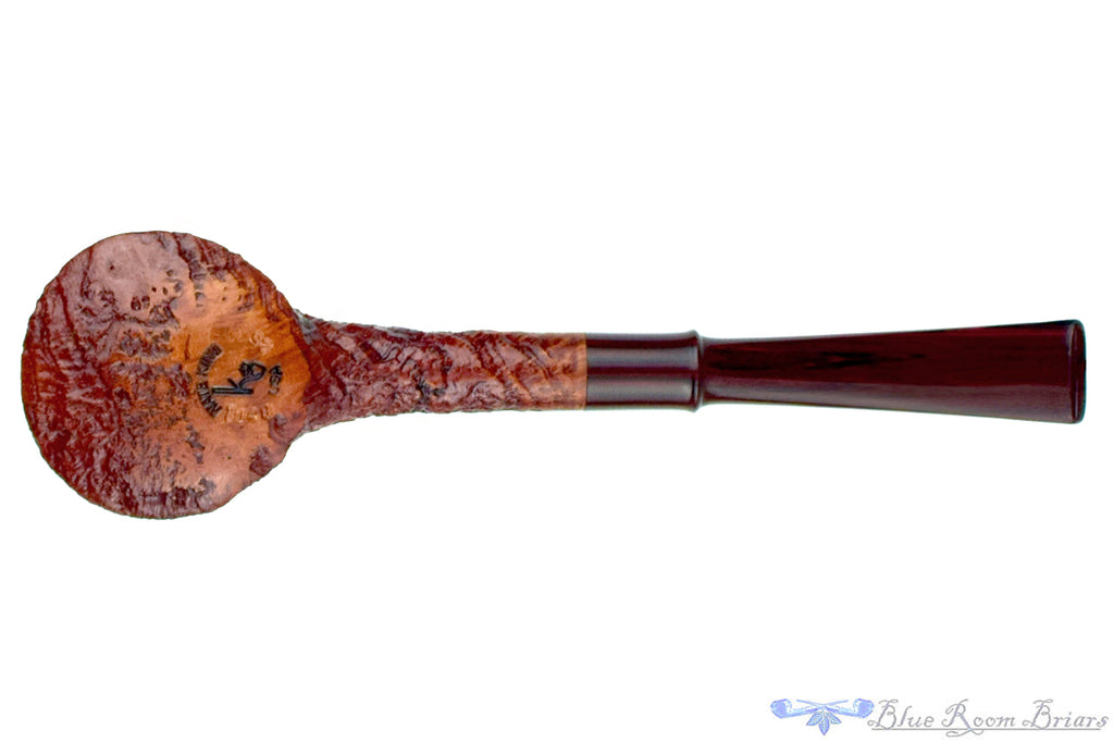 Blue Room Briars is proud to present this Nate King Pipe 1048 Mid-Tone Ring Blast Eastwood with Brindle