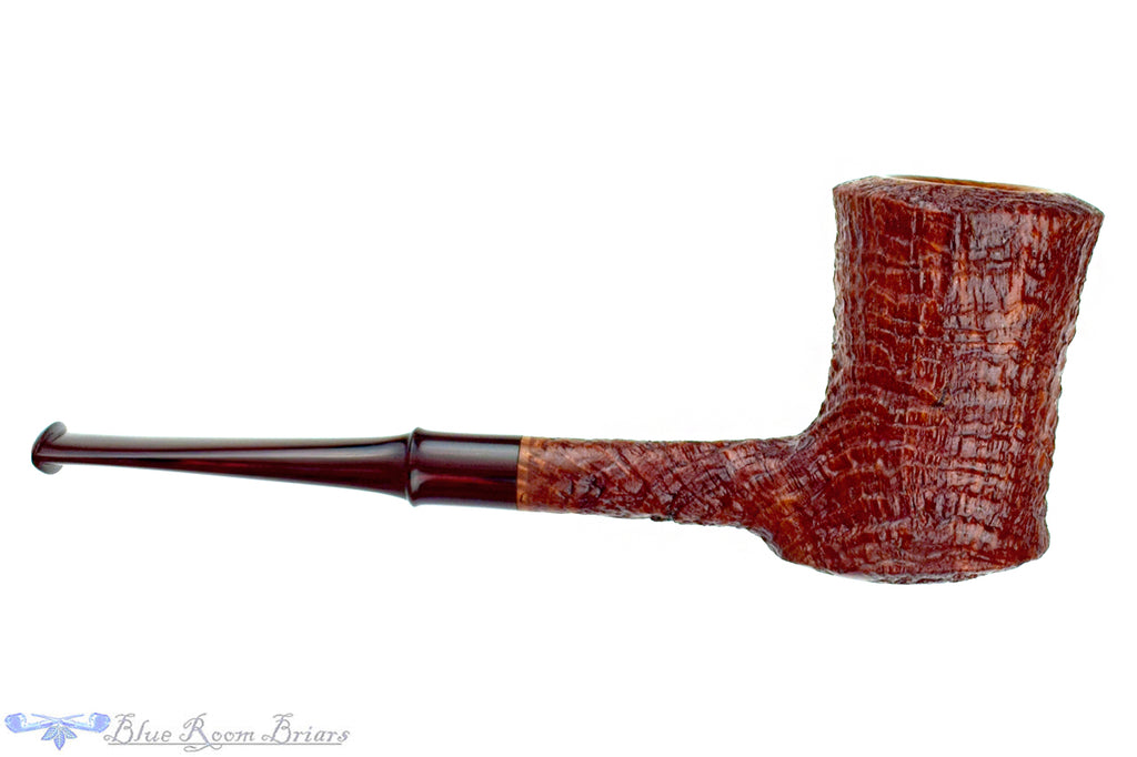 Blue Room Briars is proud to present this Nate King Pipe 1048 Mid-Tone Ring Blast Eastwood with Brindle