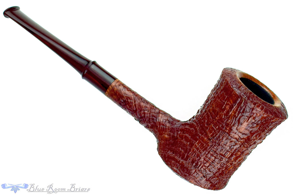 Blue Room Briars is proud to present this Nate King Pipe 1048 Mid-Tone Ring Blast Eastwood with Brindle