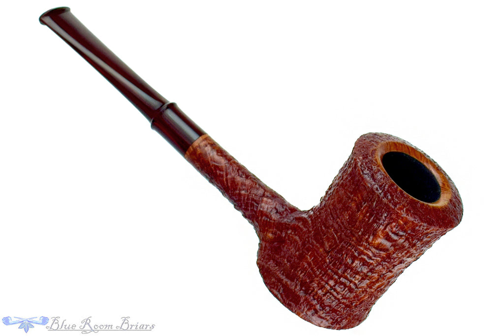 Blue Room Briars is proud to present this Nate King Pipe 1048 Mid-Tone Ring Blast Eastwood with Brindle