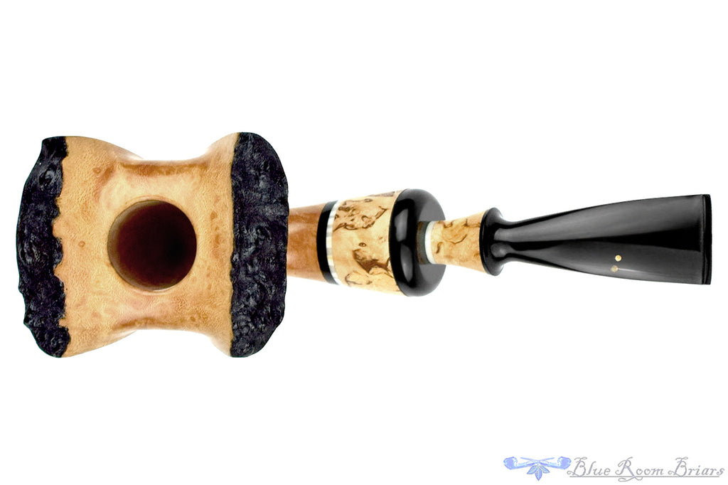 Blue Room Briars is proud to present this Joseph Skoda Pipe Bent Freehand with Plateau, Masur Birch, and Ivorite
