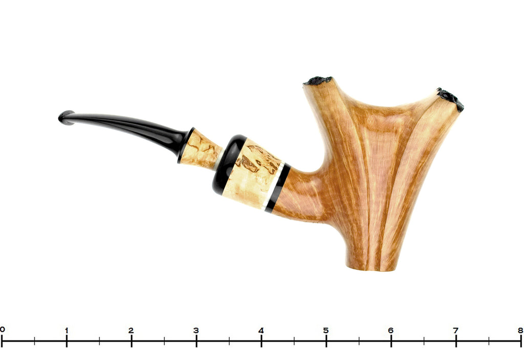Blue Room Briars is proud to present this Joseph Skoda Pipe Bent Freehand with Plateau, Masur Birch, and Ivorite