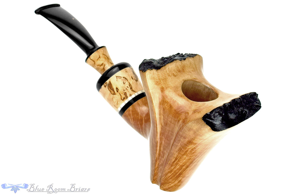 Blue Room Briars is proud to present this Joseph Skoda Pipe Bent Freehand with Plateau, Masur Birch, and Ivorite