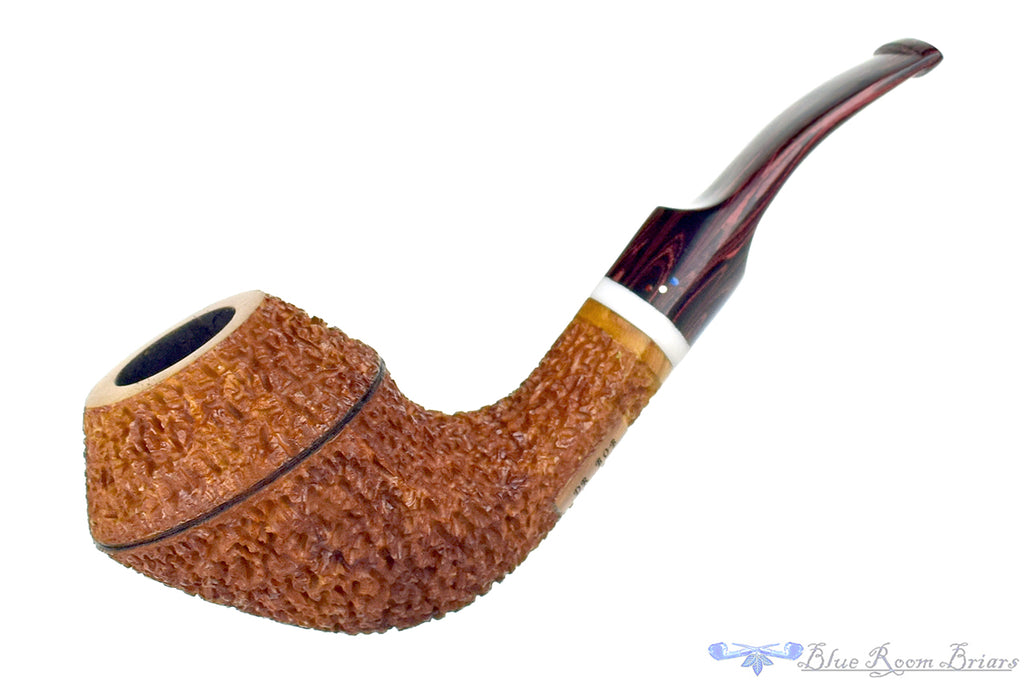 Dr. Bob Pipe Bent Rusticated Bulldog with Brindle and Acrylic