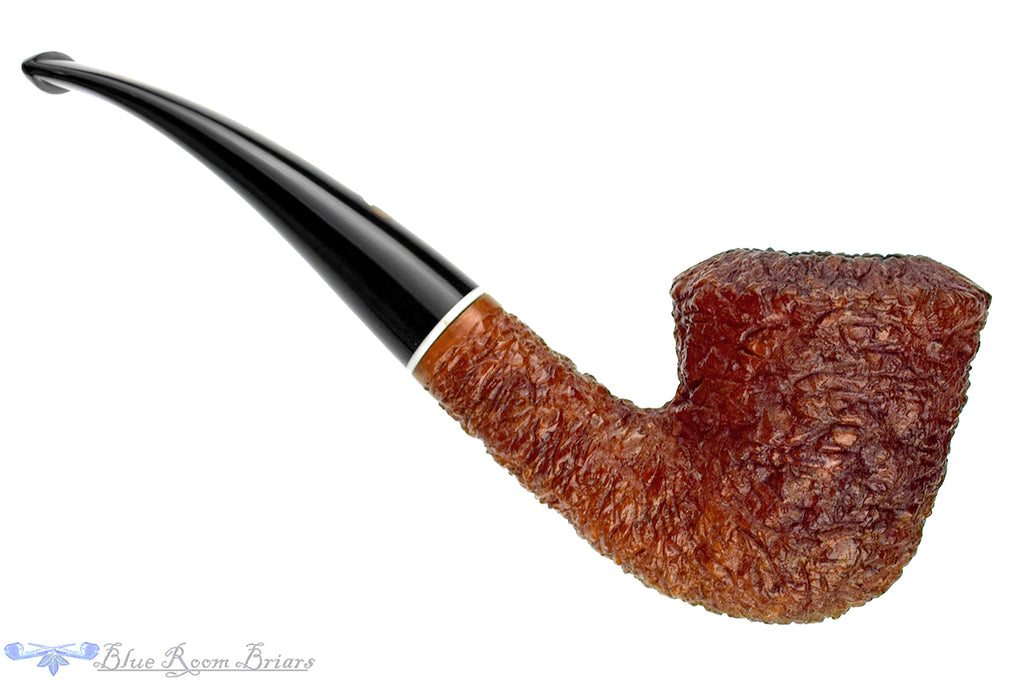 Blue Room Briars is proud to present this Claudio Cavicchi Bent Rusticated Dublin with Acrylic Estate Pipe