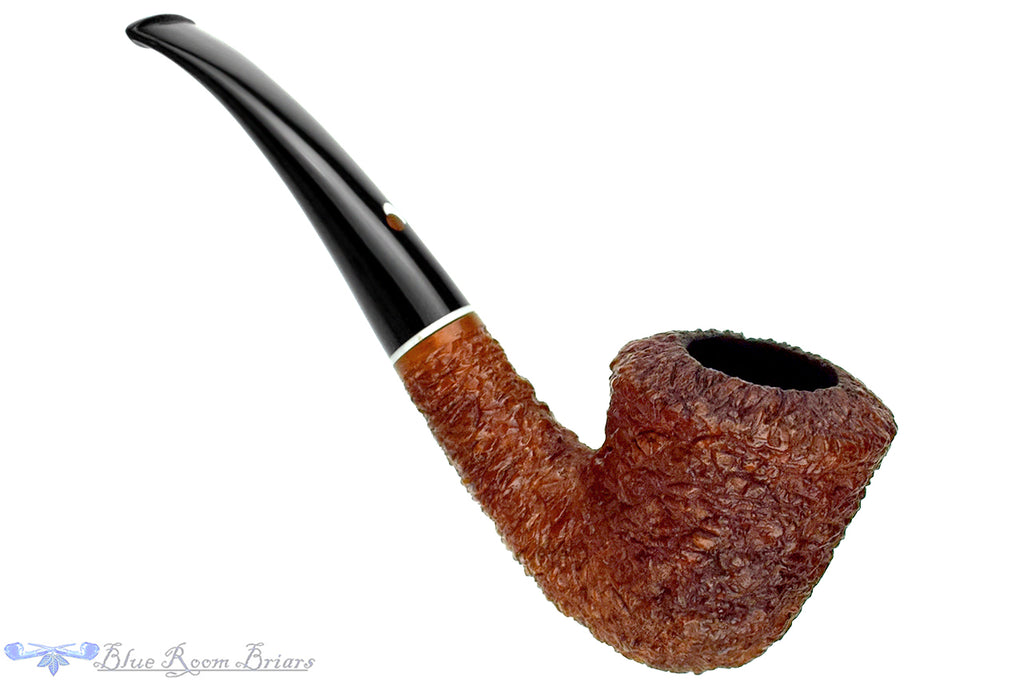 Blue Room Briars is proud to present this Claudio Cavicchi Bent Rusticated Dublin with Acrylic Estate Pipe