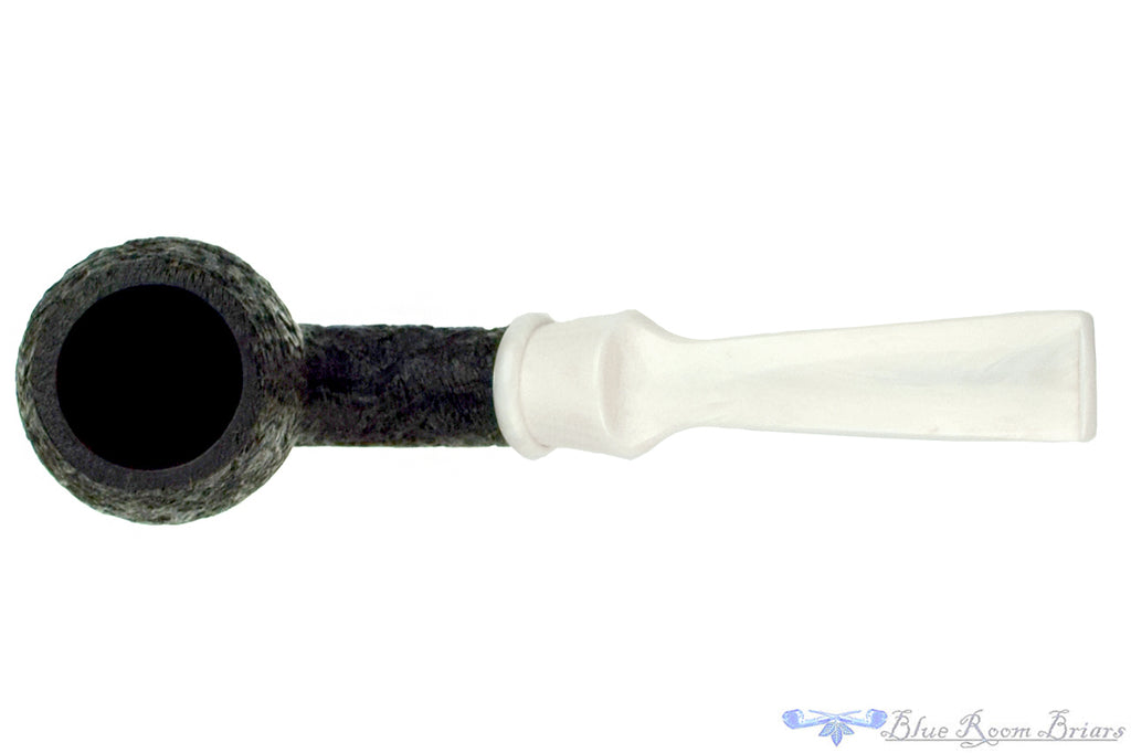 Blue Room Briar is proud to present this BriarWorks Icarus Bent Sandblast Tall Egg with Acrylic Estate Pipe