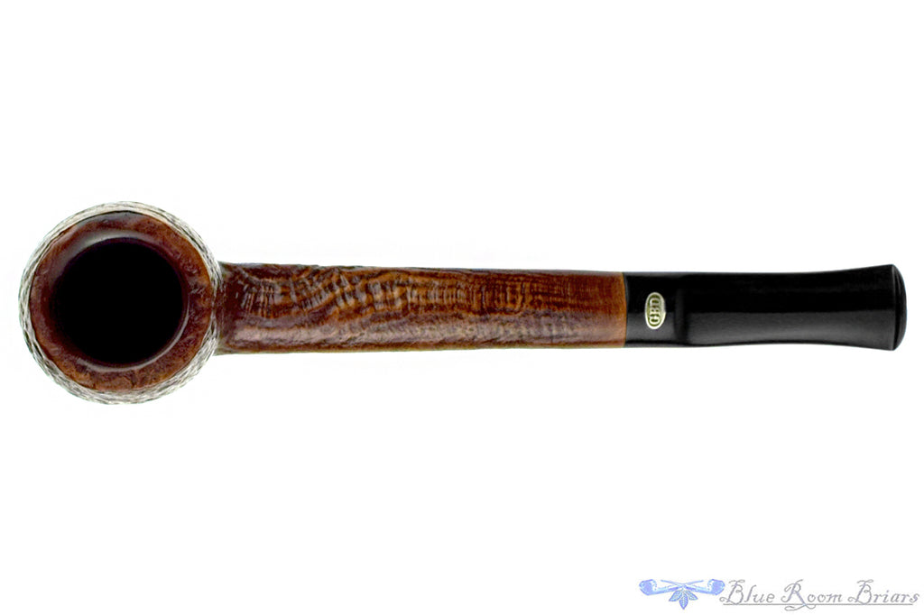 Blue Room Briar is proud to present this GBD Sablée Standard 255 (1940s Make) Sandblast Lumberman Sitter Estate Pipe