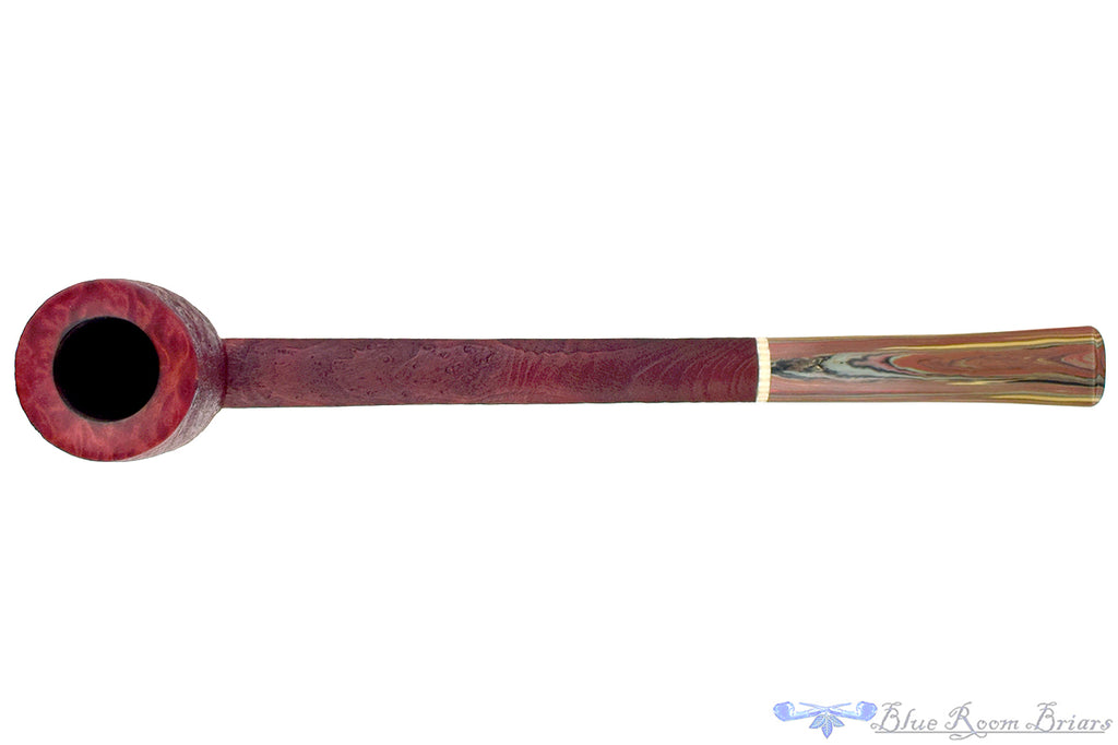 Blue Room Briars is proud to present this Scottie Piersel Large Sandblast Canadian with Brindle and Ivorite Estate Pipe