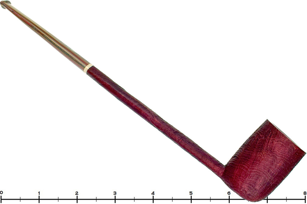 Blue Room Briars is proud to present this Scottie Piersel Large Sandblast Canadian with Brindle and Ivorite Estate Pipe