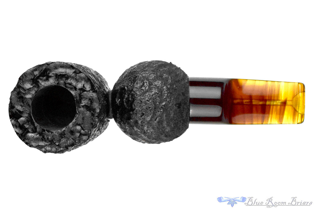 The Virtual Pipe (A Winder) (2022 Make) Rusticated Poker Sitter UNSMOKED Estate Pipe