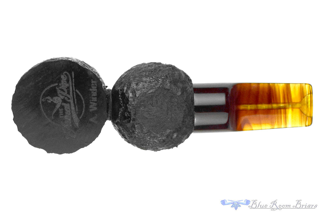 The Virtual Pipe (A Winder) (2022 Make) Rusticated Poker Sitter UNSMOKED Estate Pipe