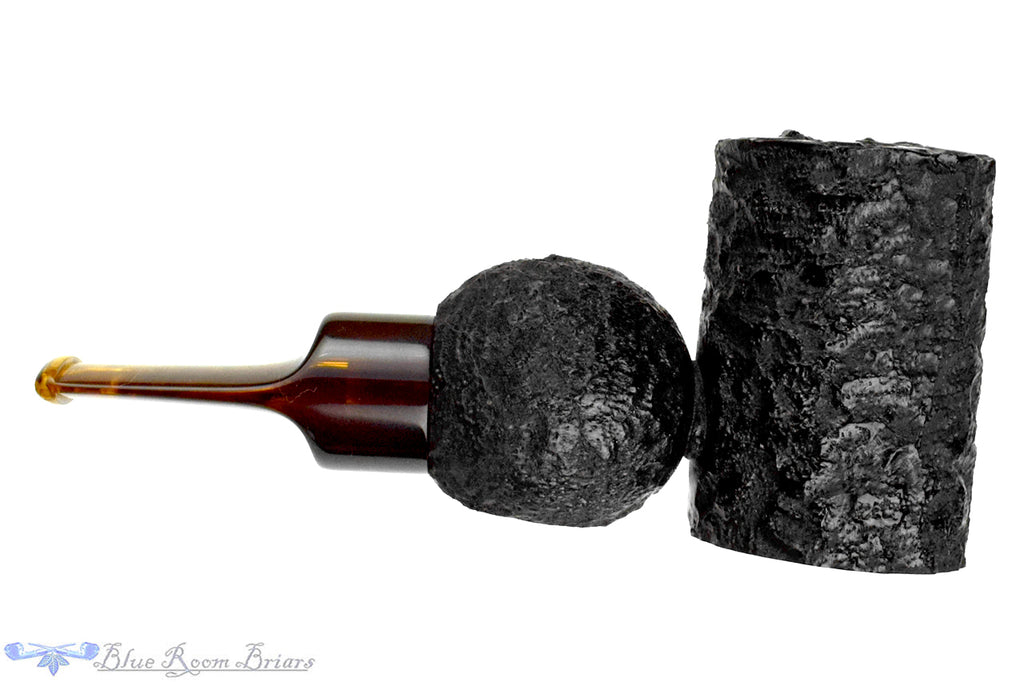 The Virtual Pipe (A Winder) (2022 Make) Rusticated Poker Sitter UNSMOKED Estate Pipe