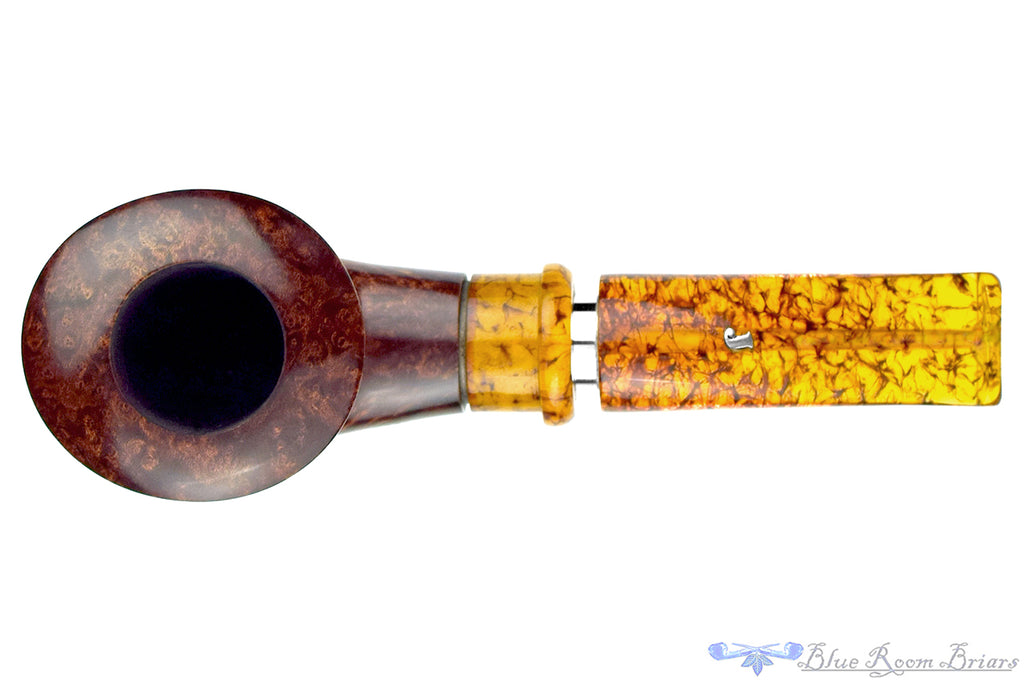 Blue Room Briars is proud to present this Ser Jacopo Delecta Bent Dublin with Silver and Acrylic Estate Pipe