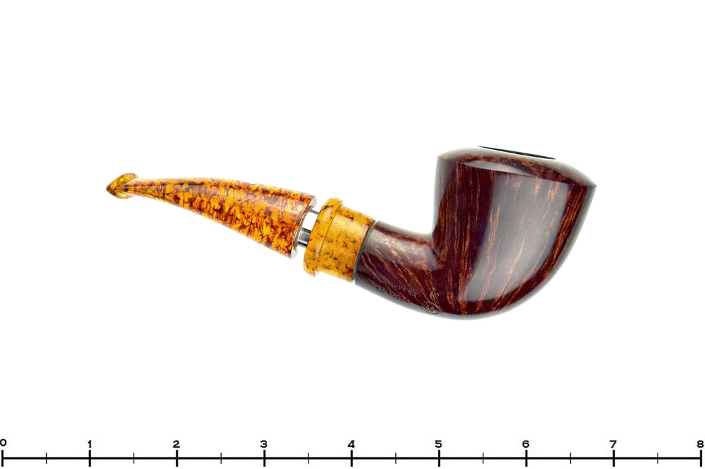 Blue Room Briars is proud to present this Ser Jacopo Delecta Bent Dublin with Silver and Acrylic Estate Pipe