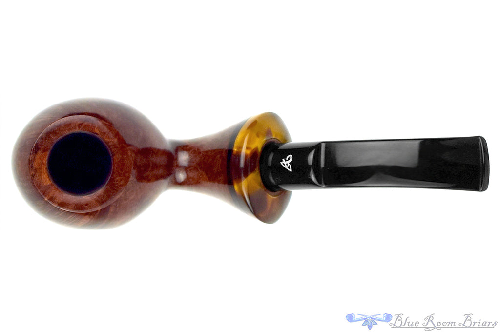 Blue Room Briars is proud to present this Luigi Viprati Bent Tomato with Acrylic Estate Pipe