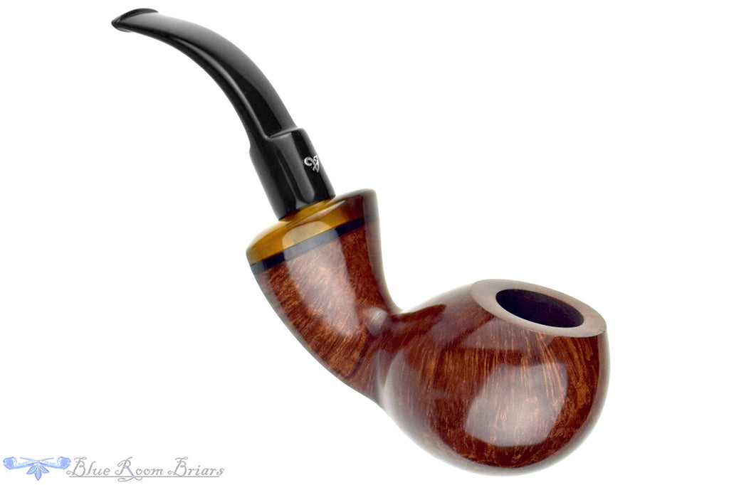 Blue Room Briars is proud to present this Luigi Viprati Bent Tomato with Acrylic Estate Pipe