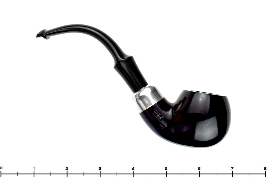 Blue Room Briar is proud to present this Peterson System 302 Bent Apple with Nickel and P-Lip Estate Pipe