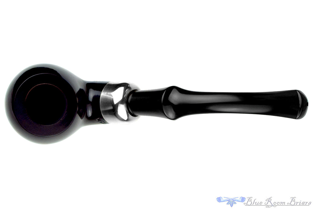 Blue Room Briar is proud to present this Peterson System 302 Bent Apple with Nickel and P-Lip Estate Pipe