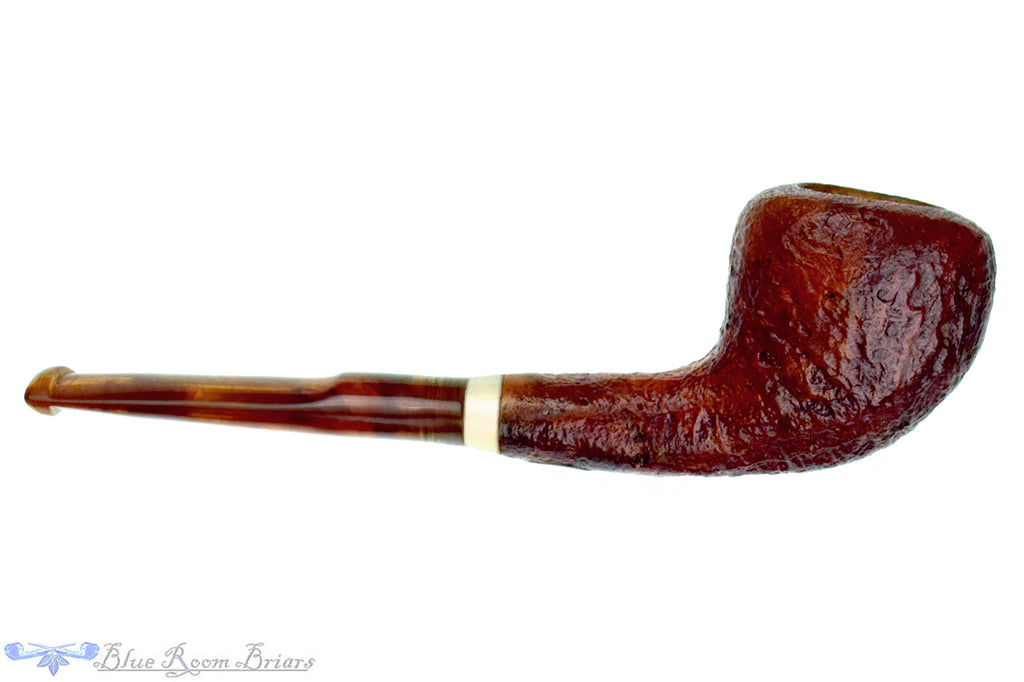 Ark Pipes Sandblast Pear with Acrylic UNSMOKED Estate Pipe