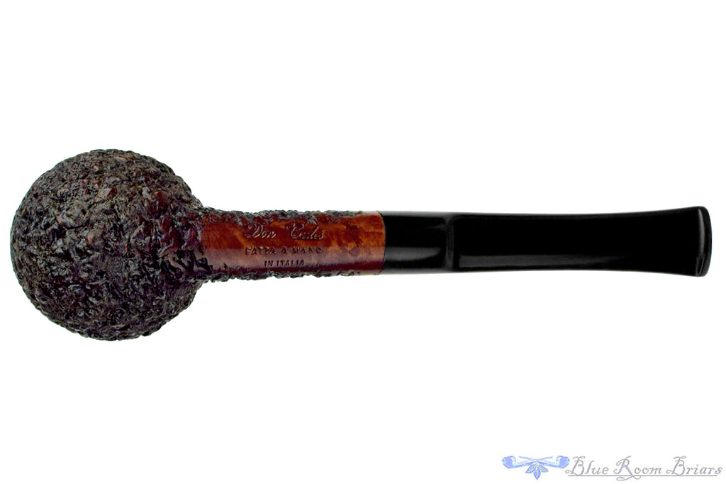 Blue Room Briar is proud to present this Don Carlos One Note Rusticated Billiard Estate Pipe