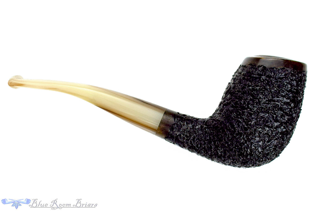 Blue Room Briars is proud to present this Moretti 554 Bent Rusticated Egg Estate Pipe