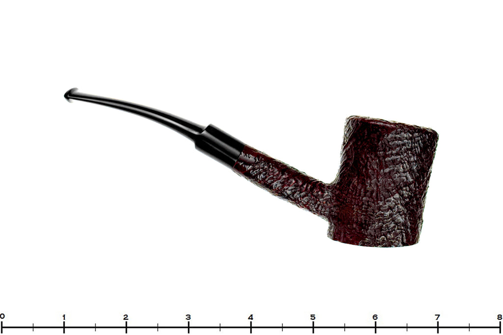 Fischer Sandblast Bent Poker with Oval Shank Sitter Estate Pipe