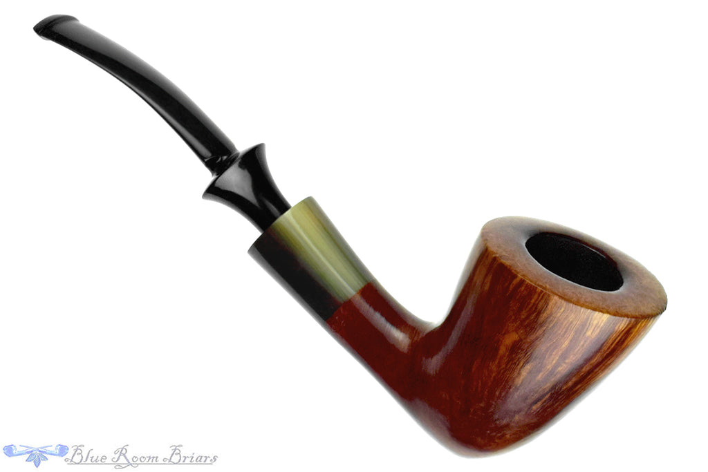 Blue Room Briars is proud to present this Savinelli Nonpareil 9904 Bent Yachtsman with Acrylic Ferrule Estate Pipe