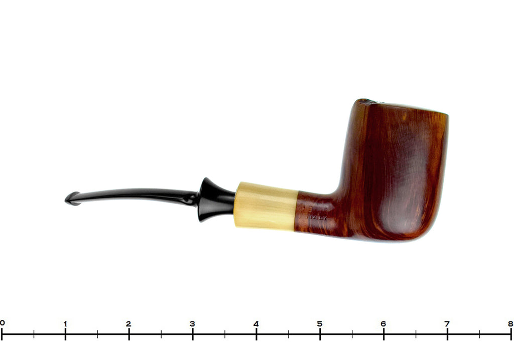Blue Room Briar is proud to present this Savinelli Nonpareil 9111 Bent Billiard with Horn Estate Pipe