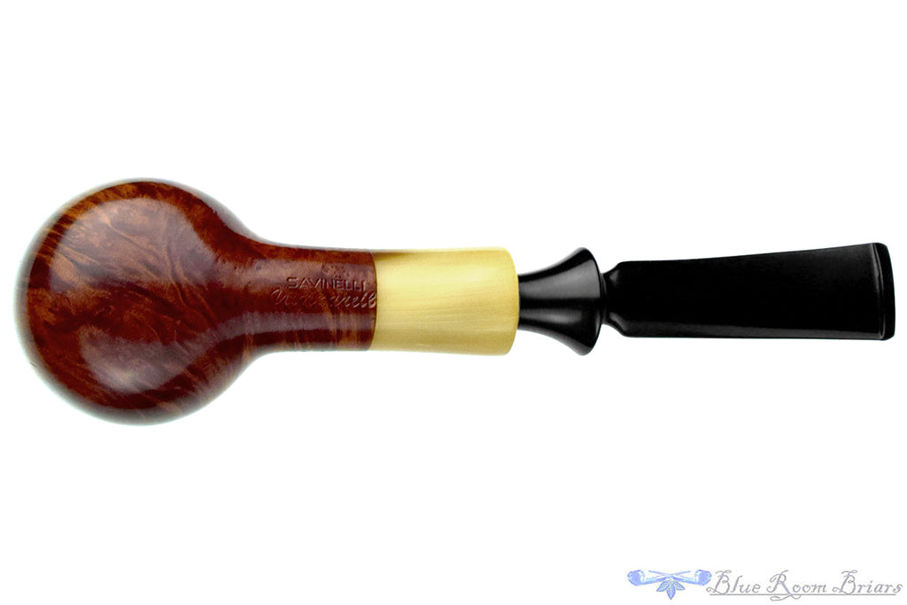 Blue Room Briar is proud to present this Savinelli Nonpareil 9111 Bent Billiard with Horn Estate Pipe