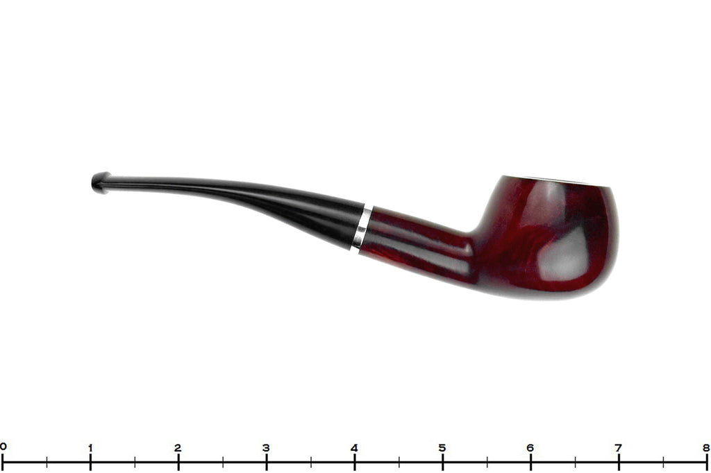 Blue Room Briars is proud to present this Rossi Rubino Antico Prince (6mm Filter) with Nickel Estate Pipe