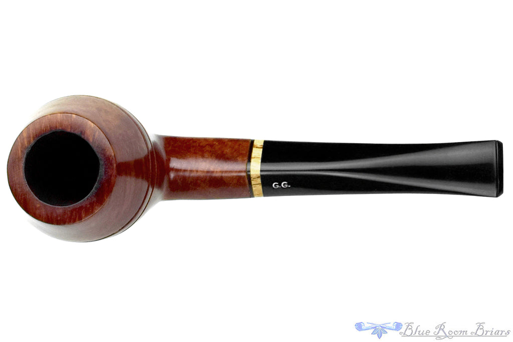 Blue Room Briar is proud to present this Golden Gate 304 Bulldog with Burl (9mm Filter) Estate Pipe