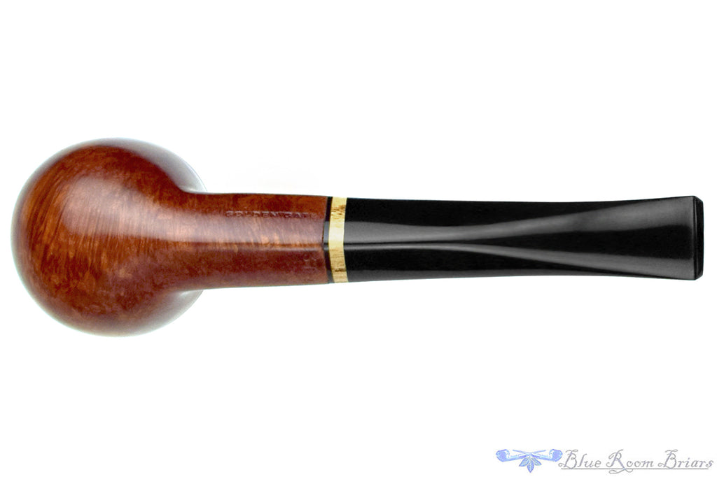 Blue Room Briar is proud to present this Golden Gate 304 Bulldog with Burl (9mm Filter) Estate Pipe
