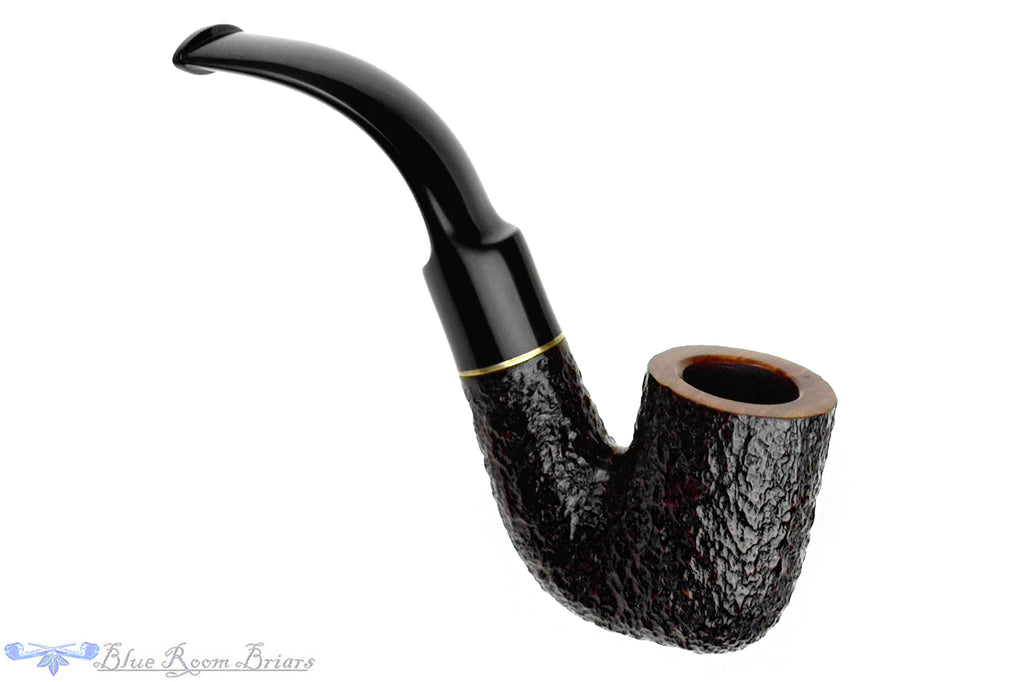 Blue Room Briars is proud to present this Savinelli Roma 620 Rusticated Hungarian (6mm Filter) with Brass Estate Pipe