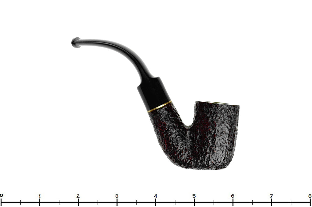 Blue Room Briars is proud to present this Savinelli Roma 620 Rusticated Hungarian (6mm Filter) with Brass Estate Pipe