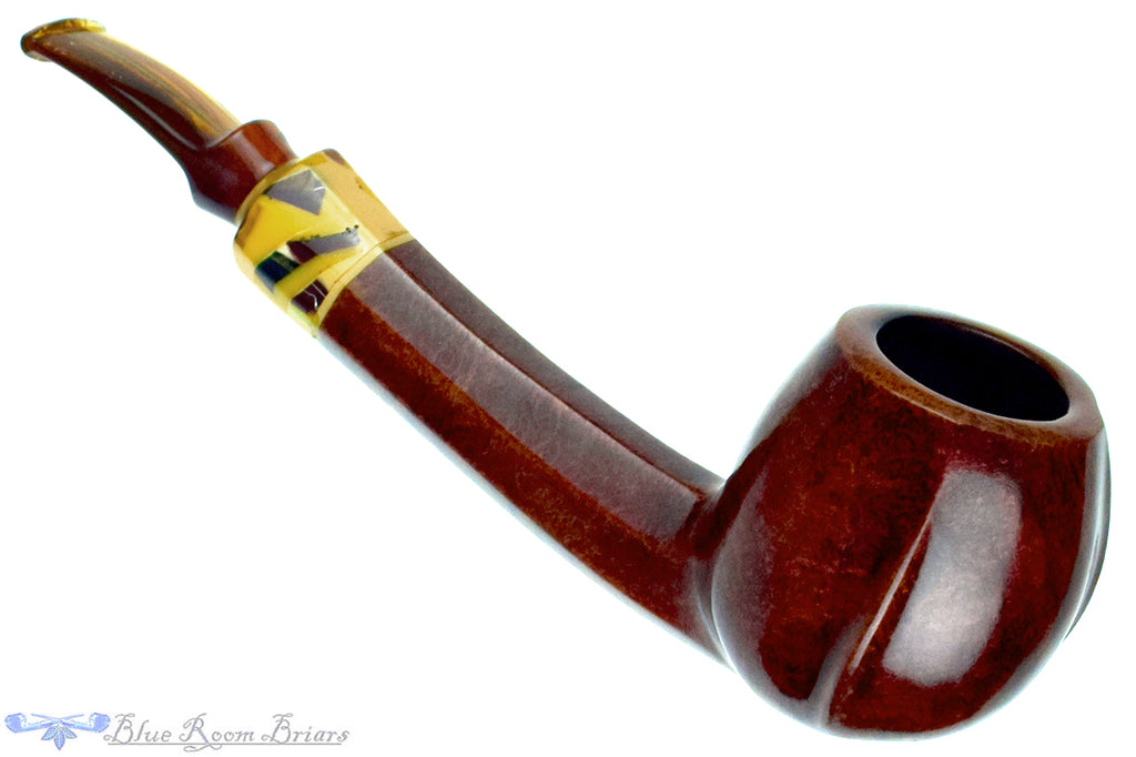 Blue Room Briar is proud to present this Poul Winslow Bent Octagonal Shank Apple with Acrylic Estate Pipe